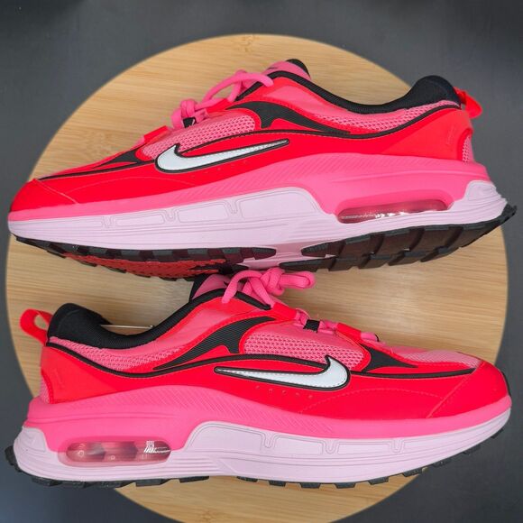 Nike Air Max Bliss Shoes Women's 10.5 Laser Pink/White/Solar Red Run - Picture 3 of 10